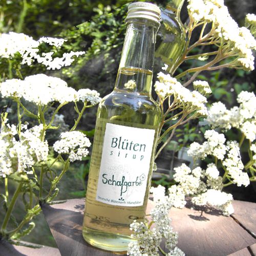 Bio-Blütensirup Schafgarbenblüte